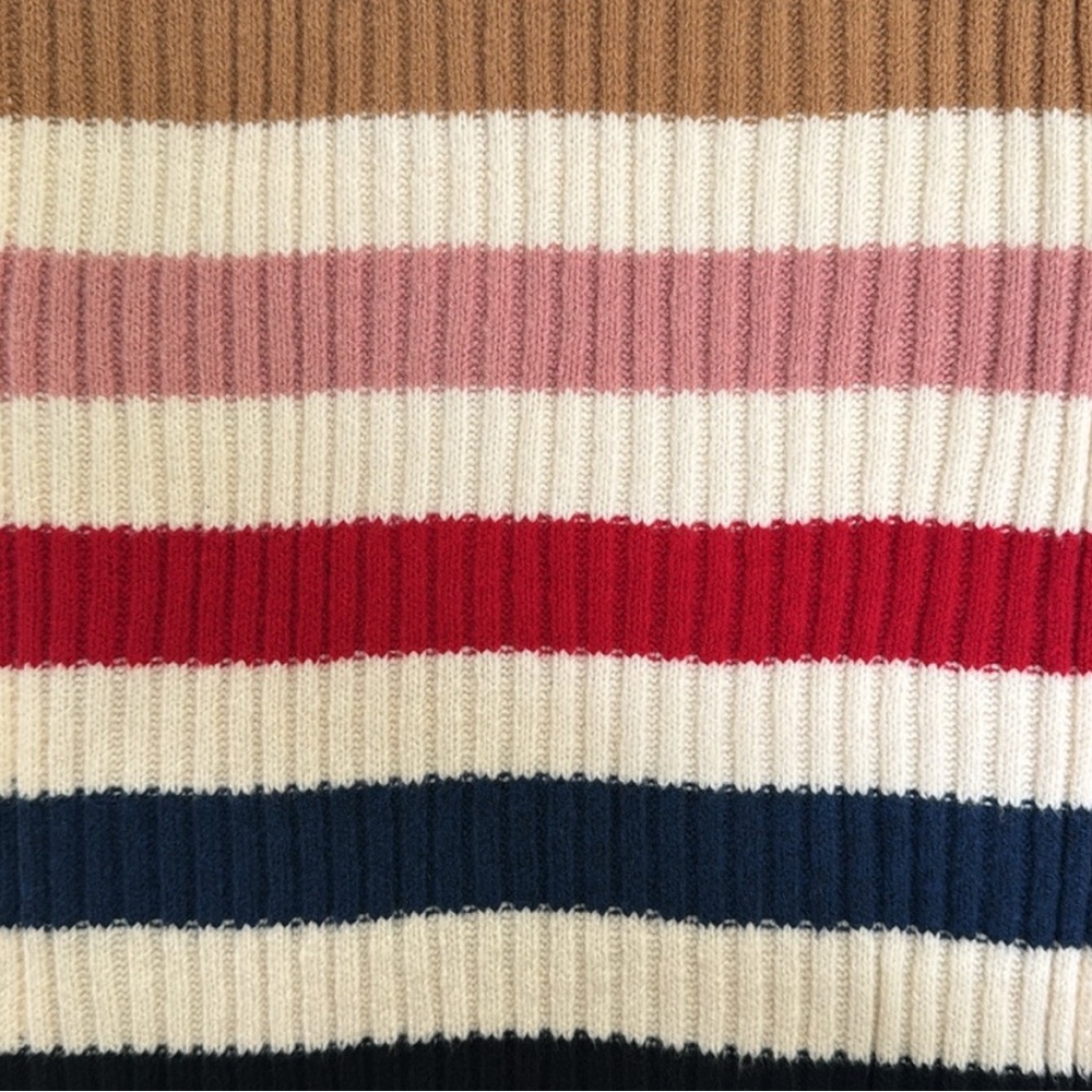 GAP NWOT CashSoft Multicolor Stripe Scarf, Hat, and Gloves - Picture 3 of 10